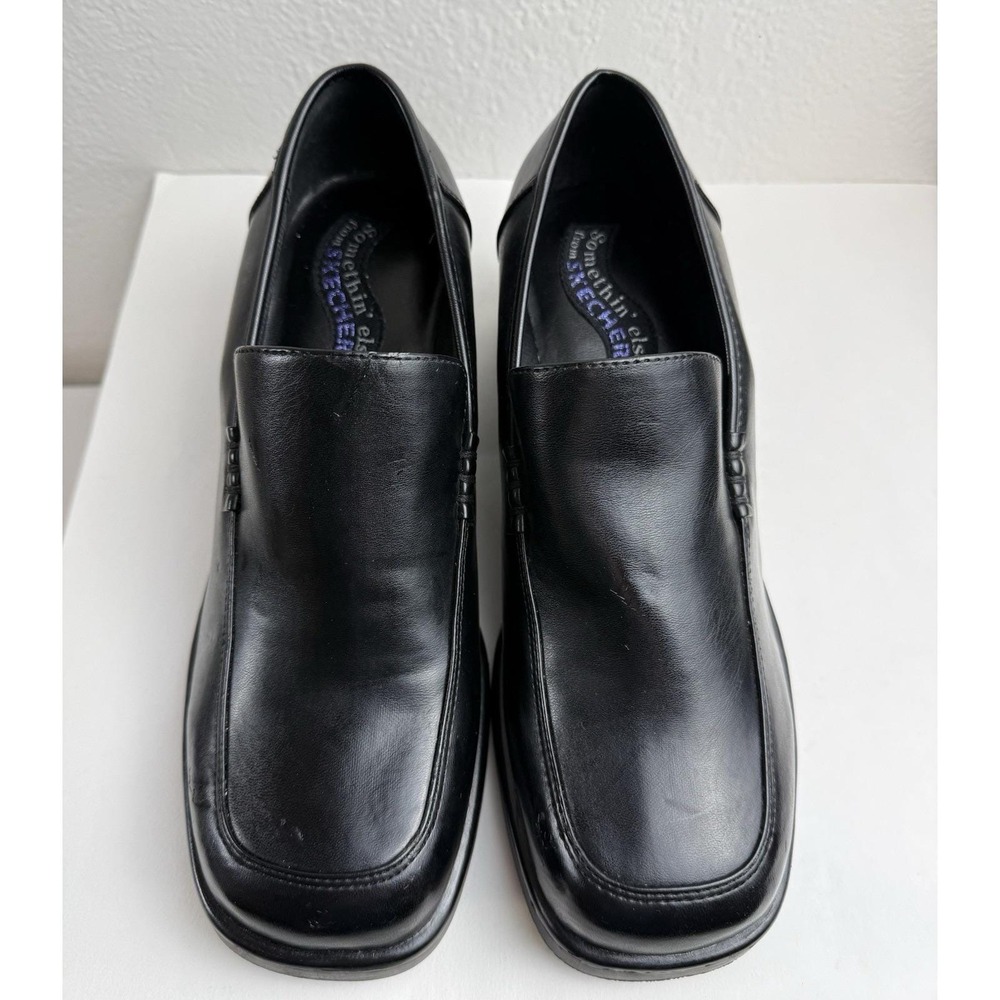 Skechers Y2K Black Platform Chunky Loafer Shoe Sz 8.5 Womens Grunge Goth Witchy - Picture 7 of 16